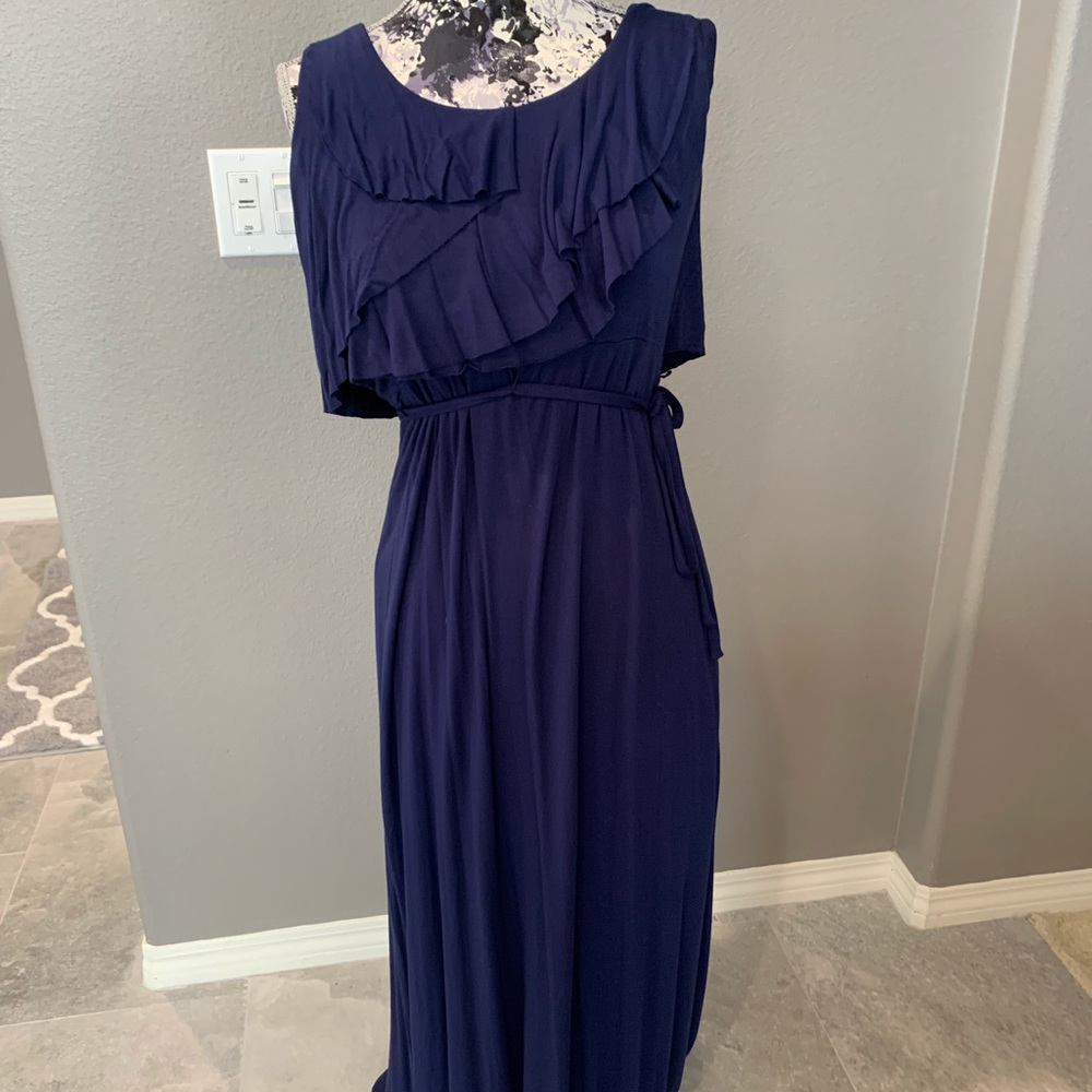 Calvin Klein Navy Blue Maxi Dress